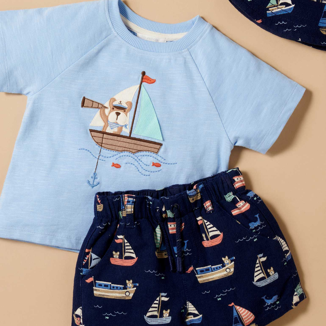 Pure Baby - Three piece boys outfit idea