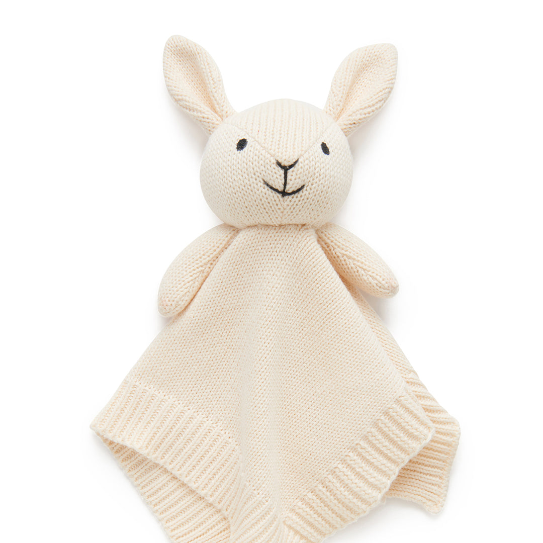 PURE BABY - Cream Knitted Bunny Comforter