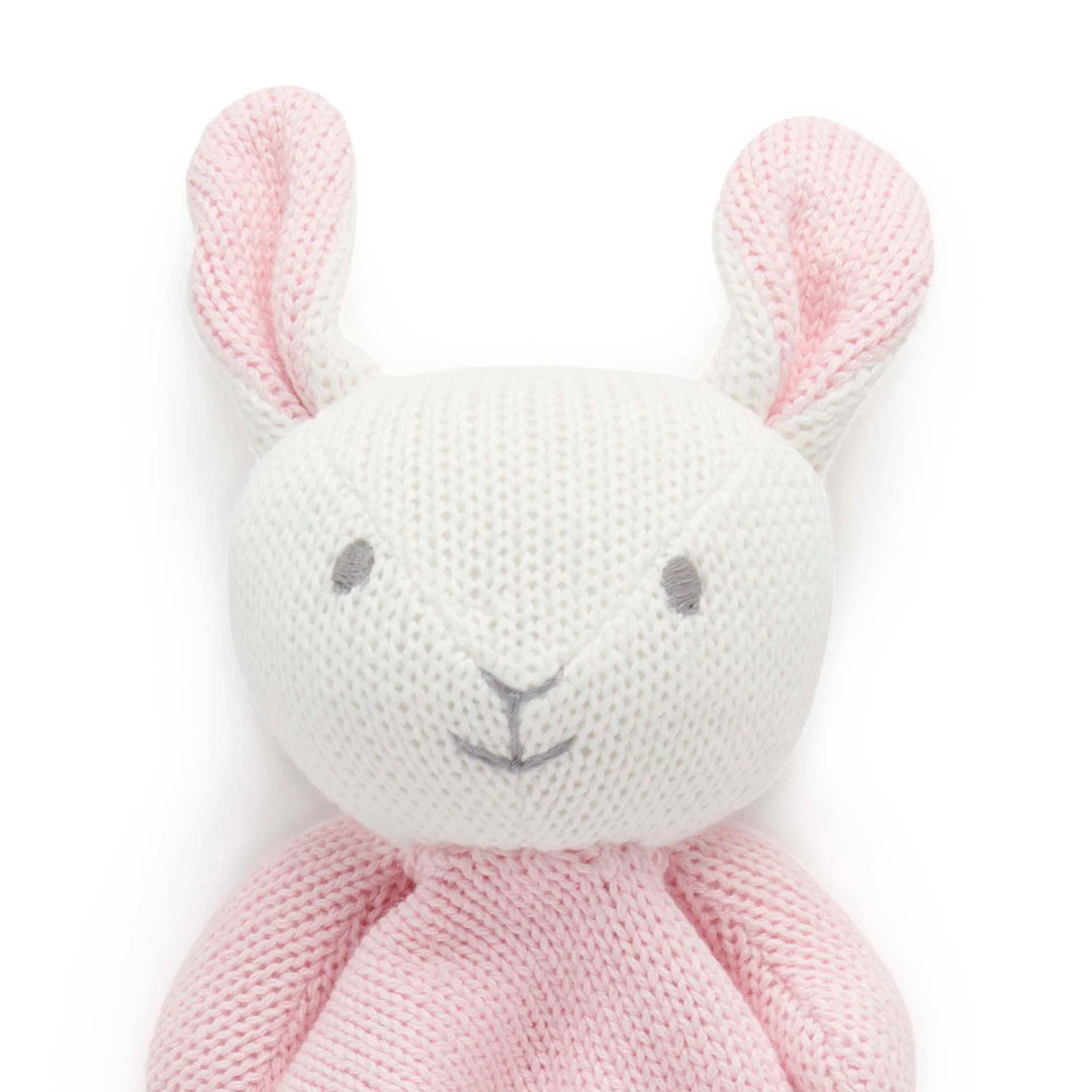 Pure Baby - Knitted Bunny Comforter Close Up