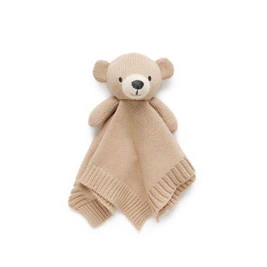 Knitted Bear Comforter Front