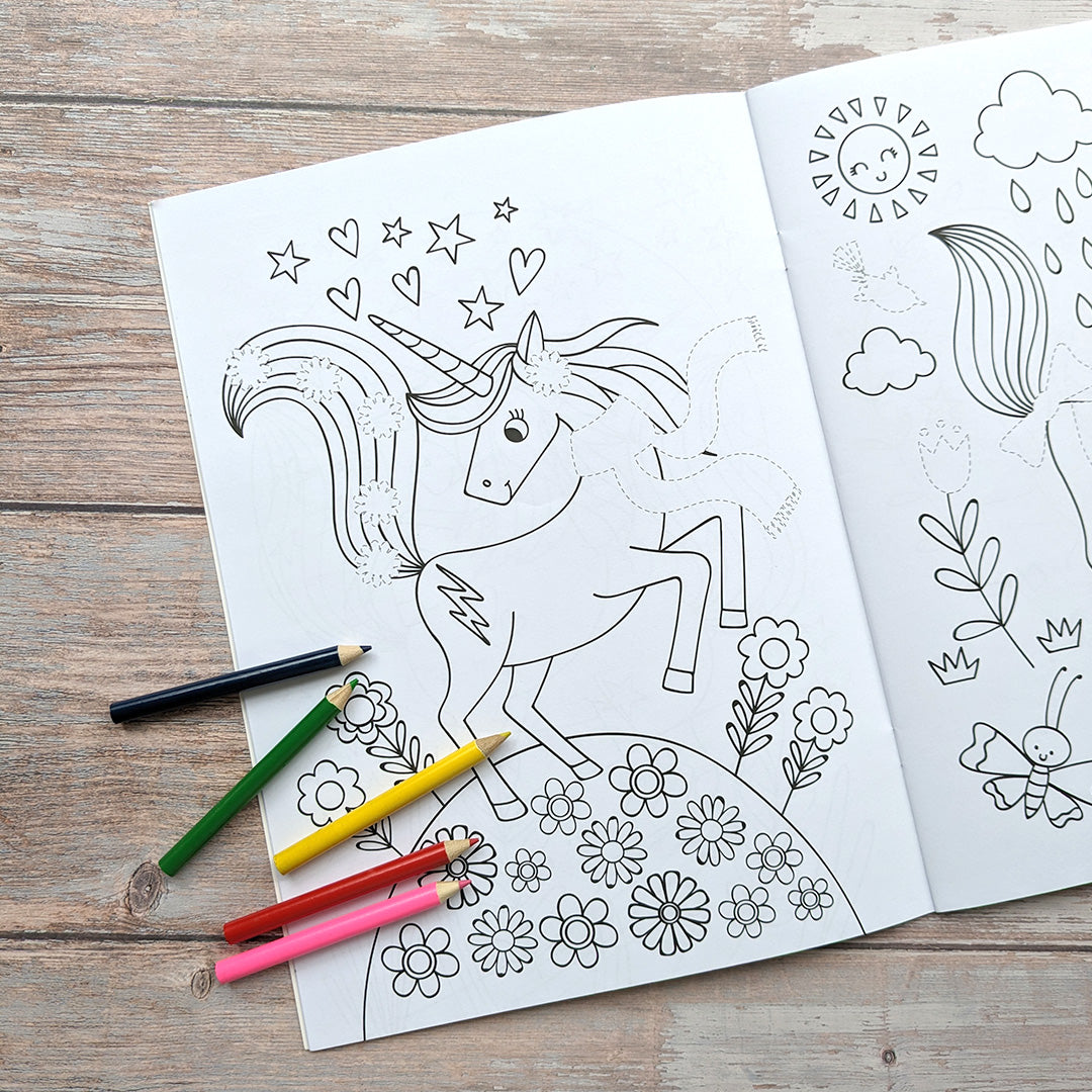 Unicorn Colouring and Activity Book