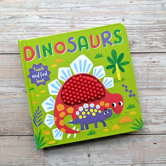 Touch and Feel Silicon Board Book - Dinosaurs