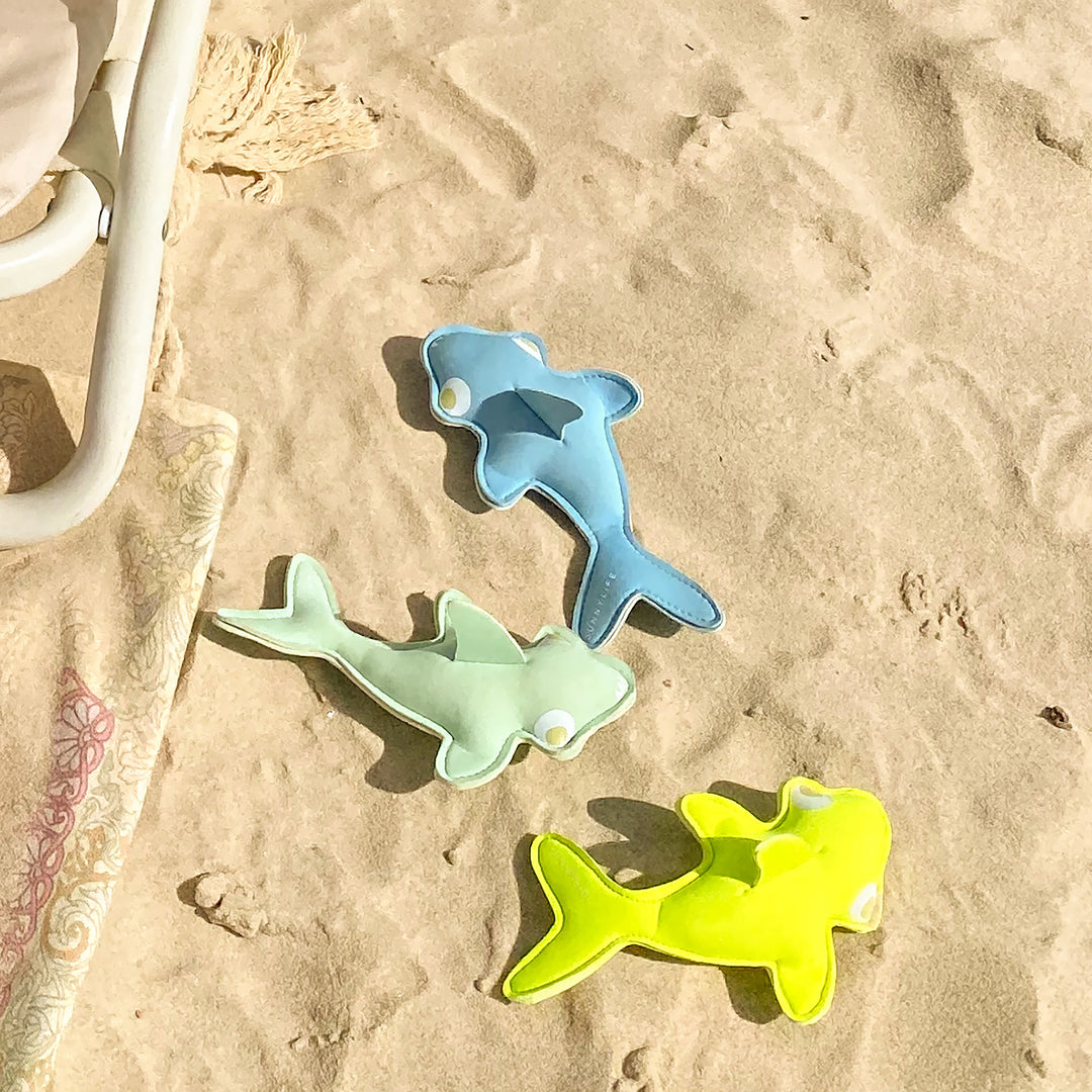 SUNNYLIFE - Salty the Shark Dive Buddies Aqua Neon Yellow Set of 3