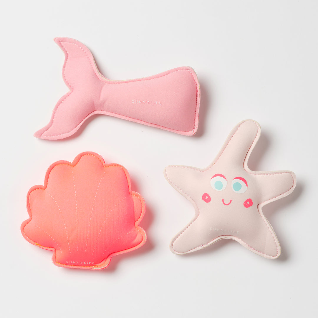 Melody the Mermaid Dive Buddies Neon Strawberry Set of 3 Front
