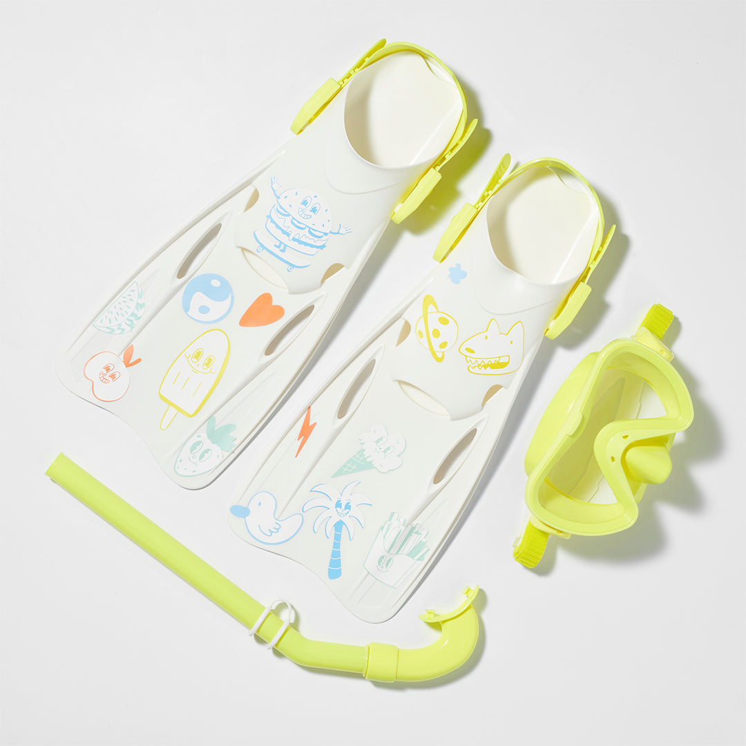 Sunnylife - Kids flippers, mask and snorkel set