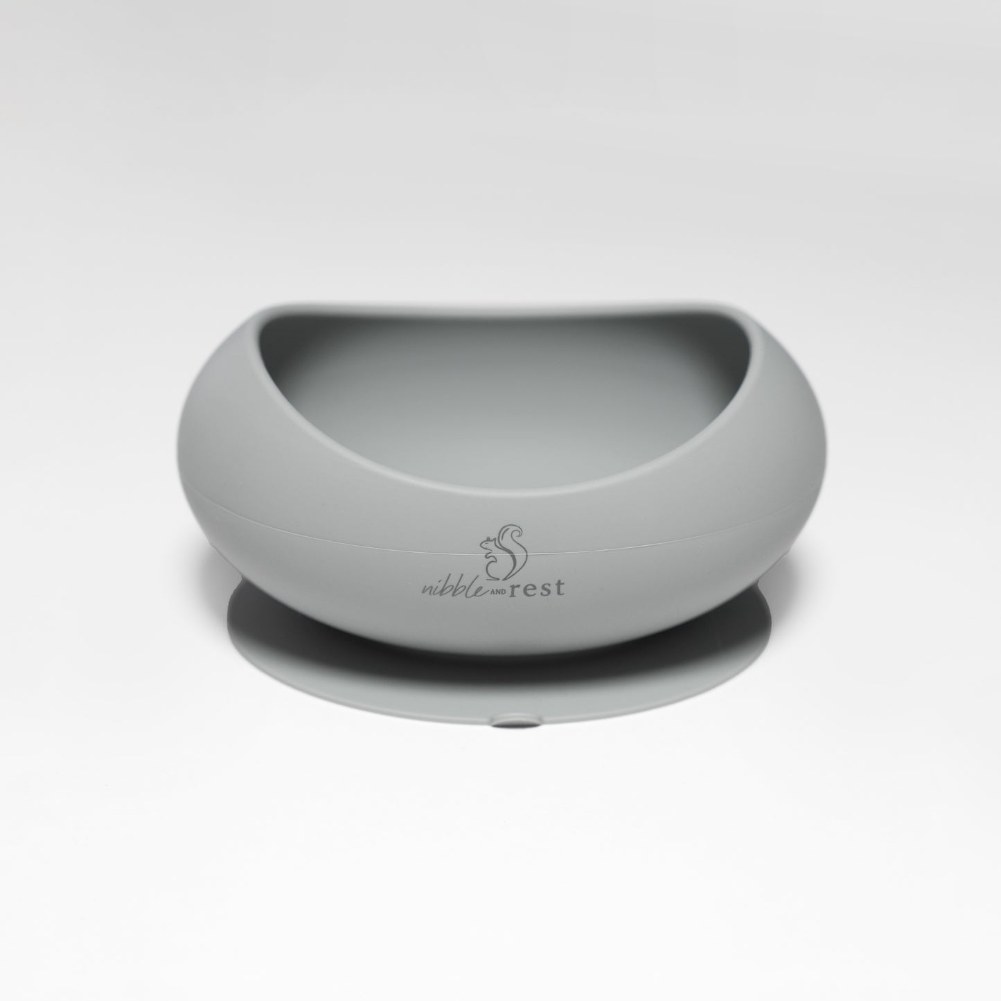 Silicone Suction Bowl Grey Front