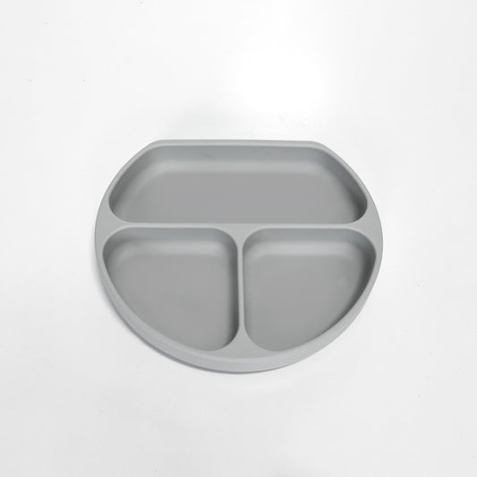 Silicone Suction Plate Grey Front