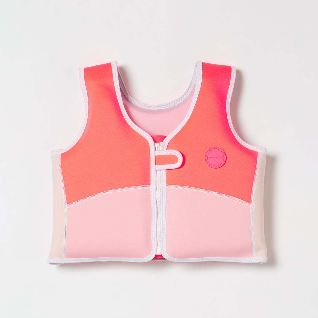 Sunnylife - Melody the Mermaid Swim Vest Neon Strawberry