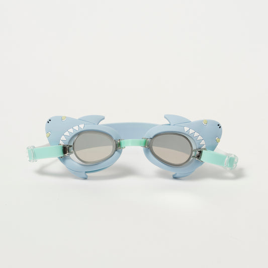 Sunnylife - Salty the Shark Mini Swim Goggles Aqua