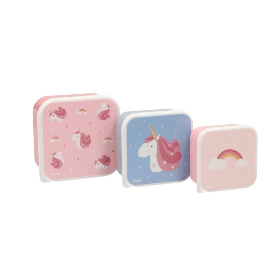 Tutute 3 Magical Unicorn Lunch Boxes