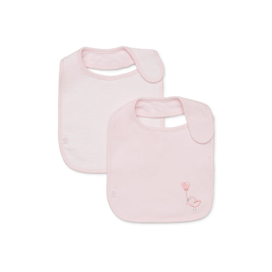 Two Pack Bibs Birdy Front