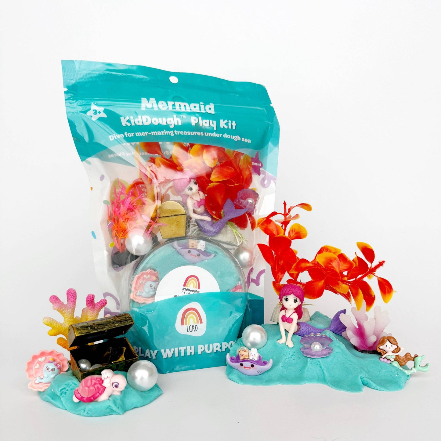 Mermaid (Blue Hawaiian) KidDough Play Kit