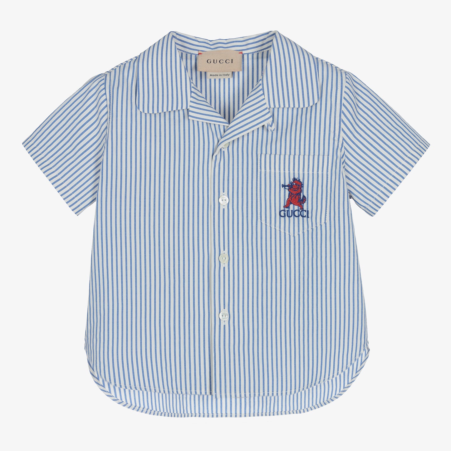 GUCCI - Baby Striped Cotton Shirt