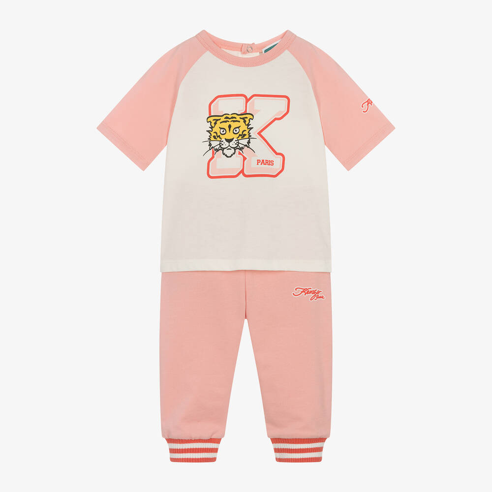 KENZO KIDS - Logo Print T-Shirt + Joggers