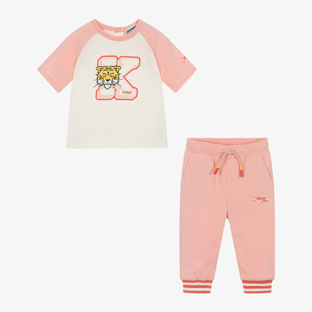 KENZO KIDS - Logo Print T-Shirt + Joggers